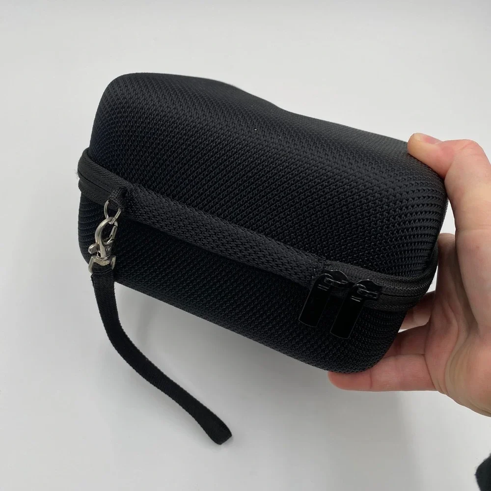 Black Hard Shell Protective Case for Headphones Worktunes Protector Zipper Strap